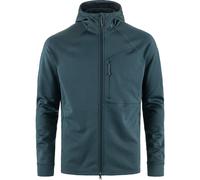 Fjällräven Men's Abisko Grid Fleece Hoodie Mountain Blue M