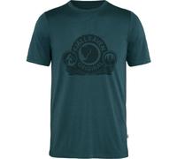 Fjällräven T-Shirt Abisko Wool Classic | Leichtes T-Shirt aus Merinowolle und Polyester. Print-Design mit Logo vorne. Rundhalsausschnitt. Slim Fit.