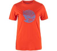 Fjällräven - Women's Abisko Wool Fox S/S - Merinoshirt, Gr. XS, rot (FlameOrange/Ultramarine)