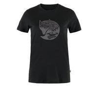 Fjällräven Damen Abisko Wool Fox SS T-Shirt, Black/Iron Grey, XS