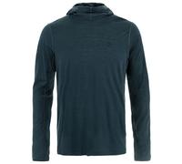 Fjällräven - Abisko Wool Hoodie - Merinoshirt, Gr. L, blau (DarkNavy)