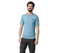 Fjällräven Abisko Wool Logo Kurzarm-t-shirt M Dawn Blue