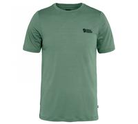 Fjallraven 86977-614 Abisko Wool Logo SS M T-Shirt Herren Patina Green Größe XS