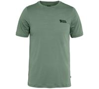 Fjallraven 86977-614 Abisko Wool Logo SS M T-Shirt Herren Patina Green Größe XS