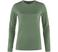 Fjällräven - Women's Abisko Wool L/S - Merinolongsleeve, Gr. S, oliv (PatinaGreen)