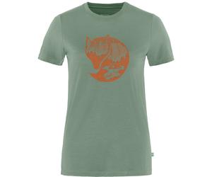 Fjällräven Abiskoool Fox Damen T-Shirts gruen Größe S Camping Merinowolle