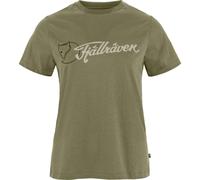 Fjällräven Damen Archive Logo T-Shirt, Green, M
