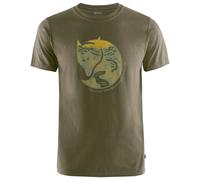 Fjallraven Herren Arctic Fox T-Shirt M, Dark Olive, S EU