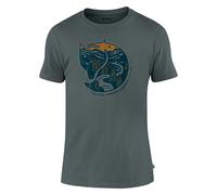 Fjällräven Arctic Fox T-Shirt Herren Freizeit und Outdoor Kurzarm Shirt dusk Größe M Farbgruppe petrol petrol Herren 100% Baumwolle