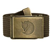 Fjaellraeven Hosengürtel Canvas Brass Belt 4 cm (Einheitsgröße | Dunkeloliv)