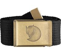 Fjällräven Canvas Brass Belt Messing Gürtel 4 cm Black