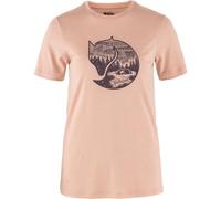 Fjällräven Damen Abisko Wool Fox SS T-Shirt, Chalk Rose/Port, L