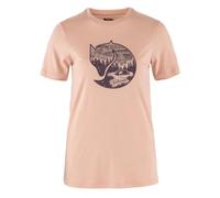 Fjällräven Damen Abisko Wool Fox SS T-Shirt, Chalk Rose/Port, XL
