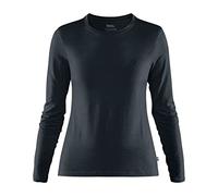Fjällräven Damen Abisko Wool LS T-Shirt, Dark Navy, S