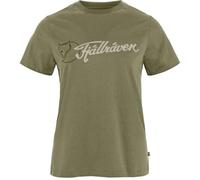 Fjällräven Damen Archive Logo T-Shirt, Green, L