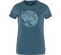 Fjällräven Damen Arctic Fox Print T-Shirt (Größe XS, blau)