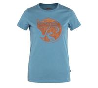 Fjällräven Damen Arctic Fox T-Shirt, Dawn Blue/Terracotta Brown, XS