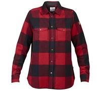 Fjällräven W Canada Shirt Long-Sleeve Red, Größe S - Damen G-1000® Hemd, Farbe Kariert-Rot