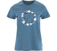 Fjällräven Damen T-Shirt Fjällblomster Fox – Dawn Blue, Gr. L