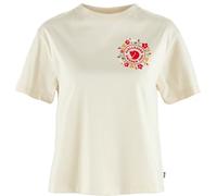 Fjällräven Damen Fjällblomster Logo T-Shirt, Chalk White, S