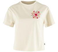 Fjällräven Damen Fjällblomster Logo T-Shirt, Chalk White, S