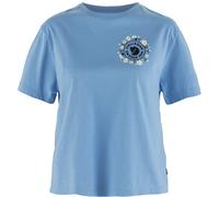 Fjällräven Damen Fjällblomster Logo T-Shirt (Größe XXS, blau)