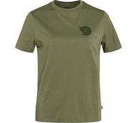 Fjällräven Damen Fox Boxy Logo T-Shirt, Green, M