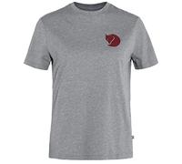 Fjällräven Damen Fox Boxy Logo T-Shirt, Grey-Melange, S
