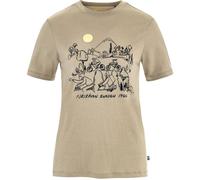 Fjällräven - Women's Hoja Lugnt Wool T-Shirt - Merinoshirt, Gr. XL, fossil (Fossil)