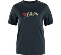 Fjällräven Damen Hoja Wool T-Shirt, Dark Navy, XL
