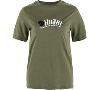 Fjällräven Damen Hoja Wool T-Shirt, Laurel Green, XL