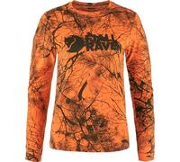 Fjällräven Damen Langarm-Shirt Värmland Orange Multi Camo, M