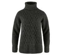 Fjällräven Övik Cable Knit Roller Neck Women Dark Grey (Auslaufware) (XS)