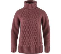 Fjällräven - Women's Övik Cable Knit Roller Neck - Wollpullover, Gr. S, rot (MesaPurple)
