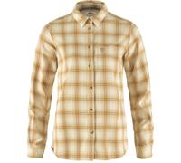 Fjällräven Damen Övik Flannel Hemd, Chalk White/Dune Beige, L