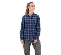 Fjällräven Damen Övik Flannel Shirt, Dark Navy/Indigo Blue, L