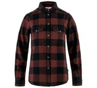 Fjällräven - Women's Övik Heavy Flannel Shirt - Hemd, Gr. XL, schwarz (DarkNavy/Maroon)