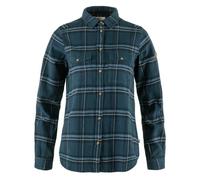 Fjällräven Damen Övik Heavy Flannel Shirt, Indigo Blue/Dark Navy, S