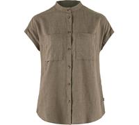 Fjällräven Damen Övik Hemp Kurzarmbluse Suede Brown, S