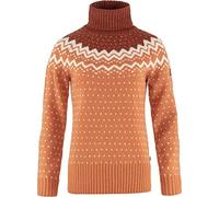 Fjällräven Övik Knit Roller Neck Damen Rollkragenpullover L – 100% Wolle – desert brown/autumn leaf