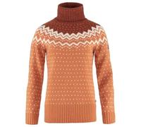 Fjällräven Damen Övik Knit Roller Neck Sweatshirt, Desert Brown/Autumn Leaf, L