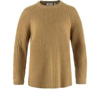Fjällräven Damen Övik Rib Sweatshirt, Buckwheat Brown, S