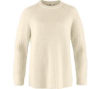 Fjällräven Damen Övik Rib Sweatshirt, Chalk White, XL