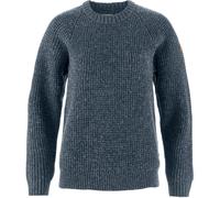 Fjällräven Damen Övik Waffle Knit W Sweatshirt, Navy, L
