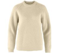 Fjällräven Övik Waffle Knit W Damen Wollpullover 191 - Light Beige XS