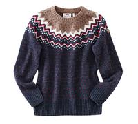Fjällräven Damen Pullover Övik Knit Sweater W blau-rot, Gr. L