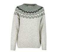 Fjällräven Damen Pullover Övik Knit Sweater W grey, Gr. XL