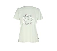 FJÄLLRÄVEN Damen T-Shirt Fjällblomster Fox hellgrün | XS