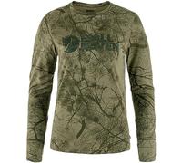 Fjällräven Damen Värmland Wool Langarmshirt, Green Camo, L