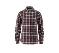Fjällräven Damen Flanellbluse Övik Port/Breeze Blue (Größe: S) 36/38 rot